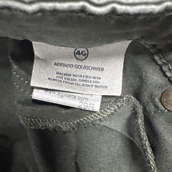 adriano goldschmied jeans Wmn 29 The Abbey Ankle Skinny Green Brushed - Picture 7 of 10